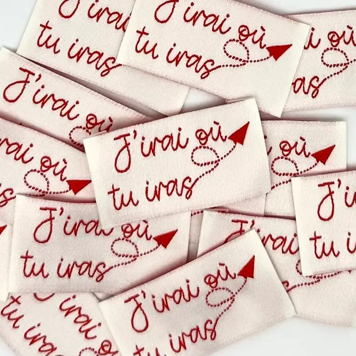 Etiquettes tissées à coudre