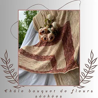 Châle Bouquet de Fleurs Séchées