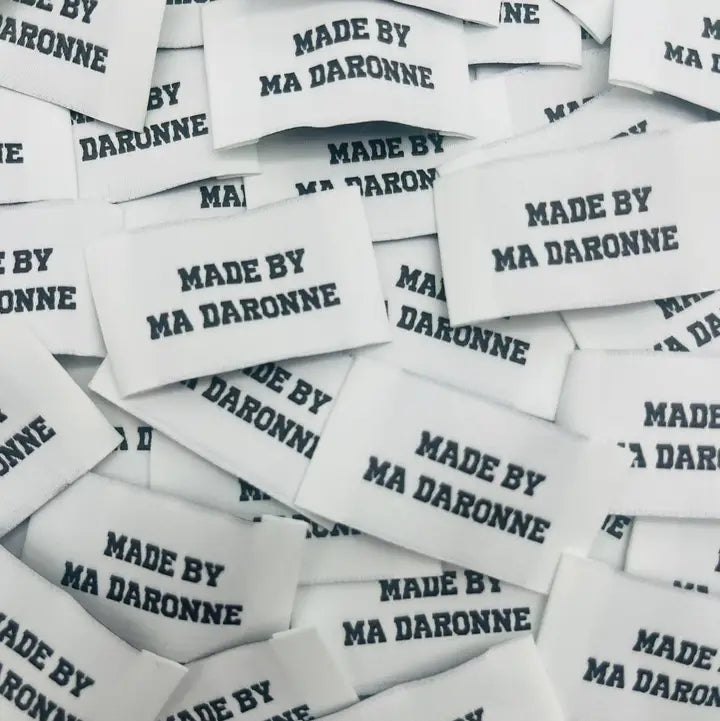 Etiquettes tissées à coudre