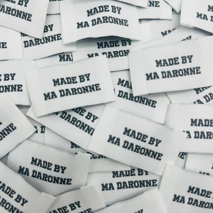 Etiquettes tissées à coudre